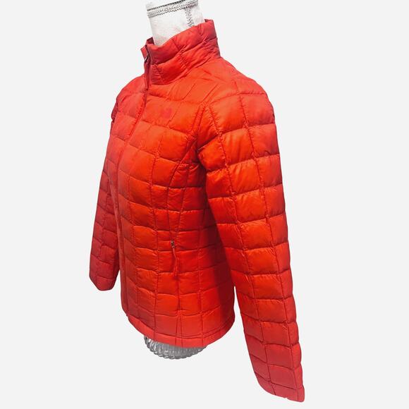 The North Face Womens Thermoball Eco Coral Orange Puffer Zip Up Jacket XS - Picture 2 of 11